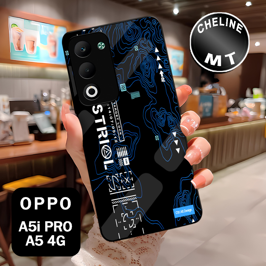 ( XX 7 ) เคส Sofcase Glossy สําหรับ Oppo A5 l oppo A5i PRO l Anime Motif l บทคัดย่อ l น่ารัก l Kesin