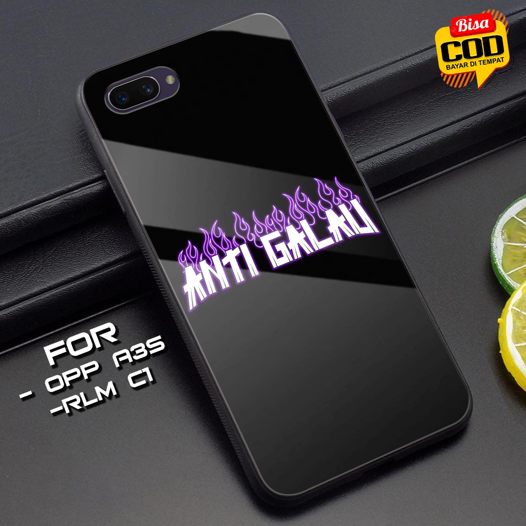 เคส HP OPPO A3S / REALMMI C1 - STORE CASE (BLACK BACKGROUND) - 2D Premium Glossy Softcase - เคสมือถื