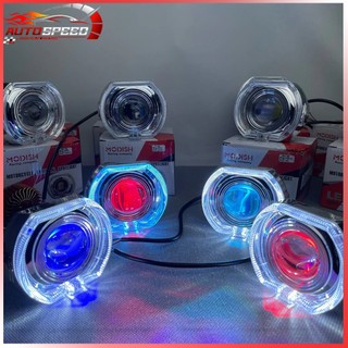 Projie Biled Cahaya Laser Cut Off mini 2.5 inch D2 D3 High Low 30watt plus Shroud devil