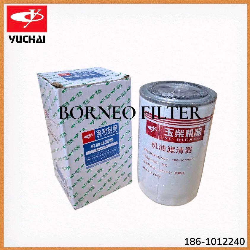 186-1012240 กรองน้ํามันเครื่องยูชัย 1861012240 LF16112 พี553712 JX0813 JX0814C ST10058 186-1012000 ซ