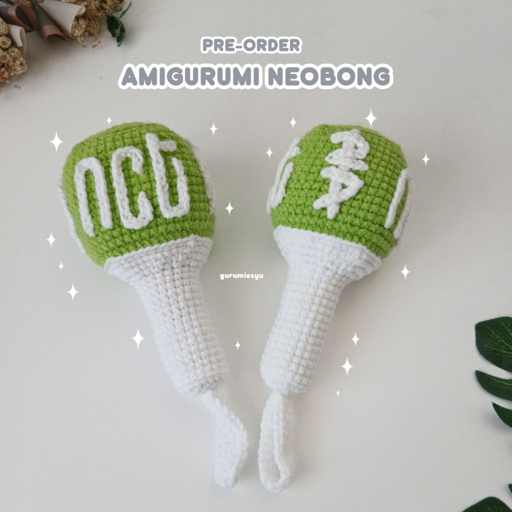 [GURUMIESYU] PRE-ORDER AMIGURUMI NEOBONG 127 || ตุ๊กตาถัก Fanmade Bagcharm || แรงบันดาลใจจากแท่งไฟ N