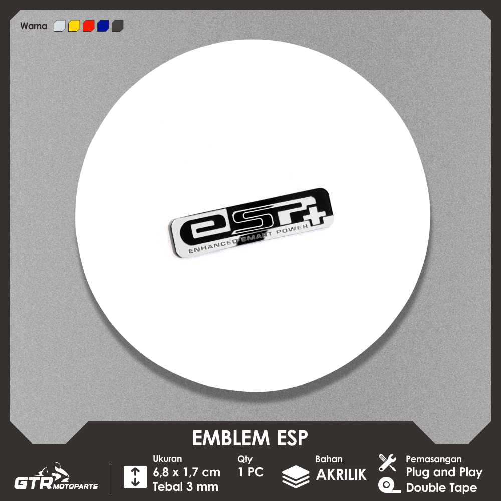 GTR Emblem ESP 1 PC นูนโลโก้ ESP Honda รถจักรยานยนต์ Variation อุปกรณ์เสริม