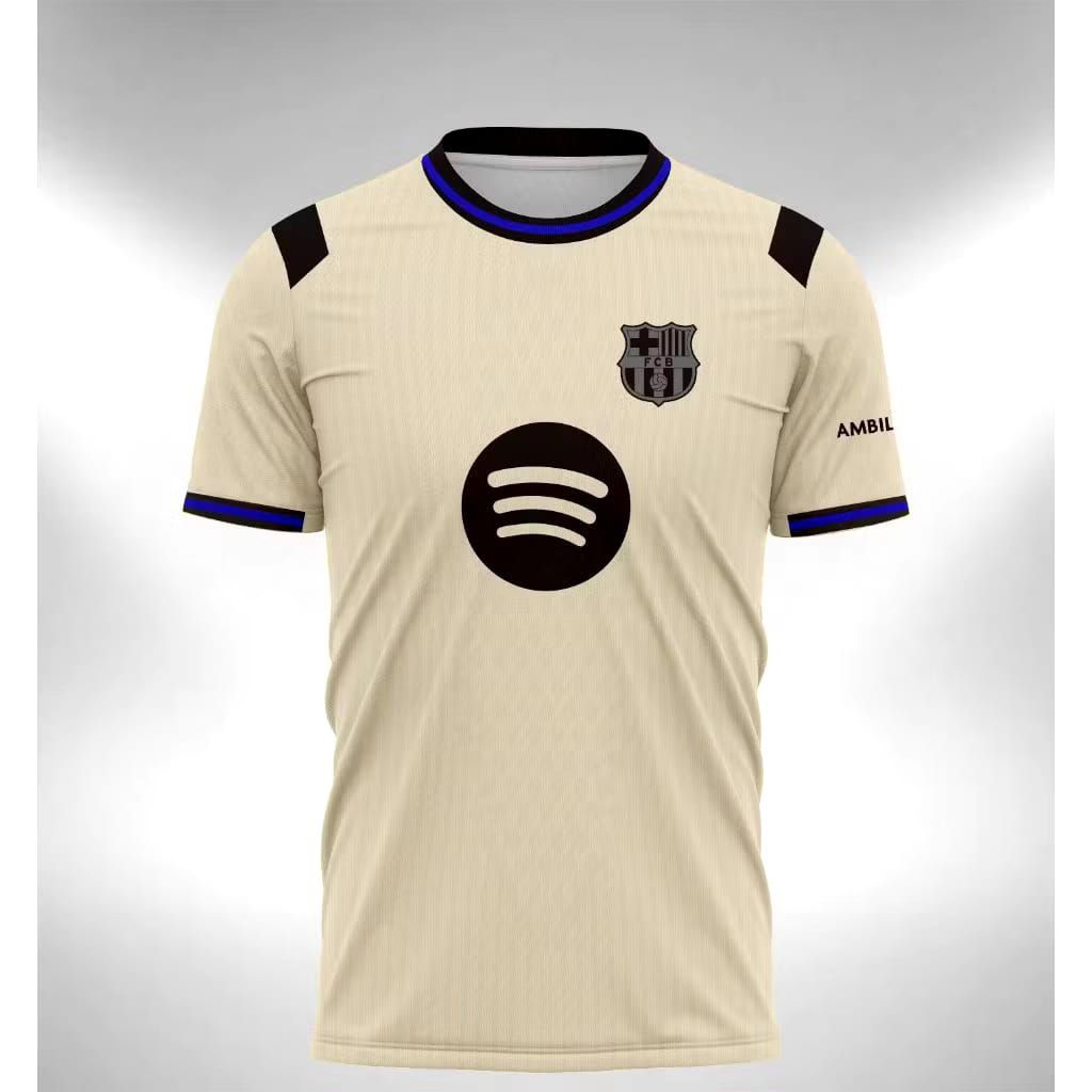 BARCELONA AWAY X KOBE BRYANT JERSEY ฟรีชื่อและหมายเลขด้านหลัง