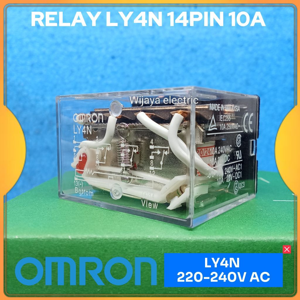 รีเลย์ LY4N / LY4N-J 220v-240vac 14 ฟุต สินค้าเดิม