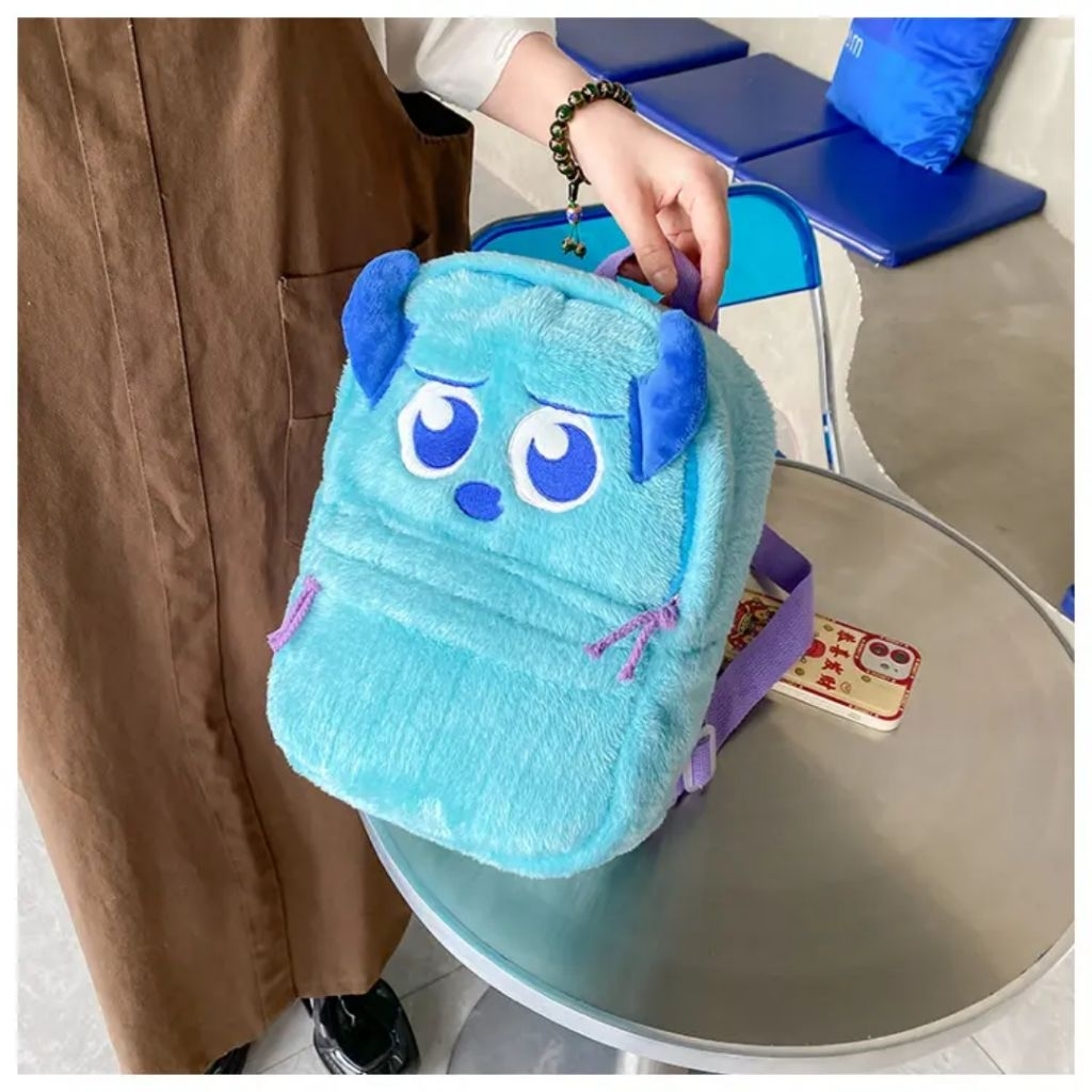 DISNEY PLUSHIE LOTSO KALAKTER กระเป๋าเป้สะพายหลังสามารถใช้งานได้สําหรับ KINDERGARTEN SCHOOL