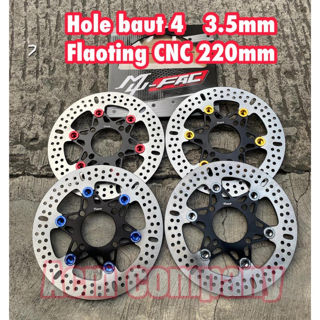 VIETAM DISC ด้านหน้าแผ่นแผ่นดิสก์ 220 มม. JUPITER Z MX F1ZR VEGA BEAT SCOOPY VARIO GENIO MIO XEON BLADE UNIVERSAL SUPRA125 FI FLL เครื่องยนต์