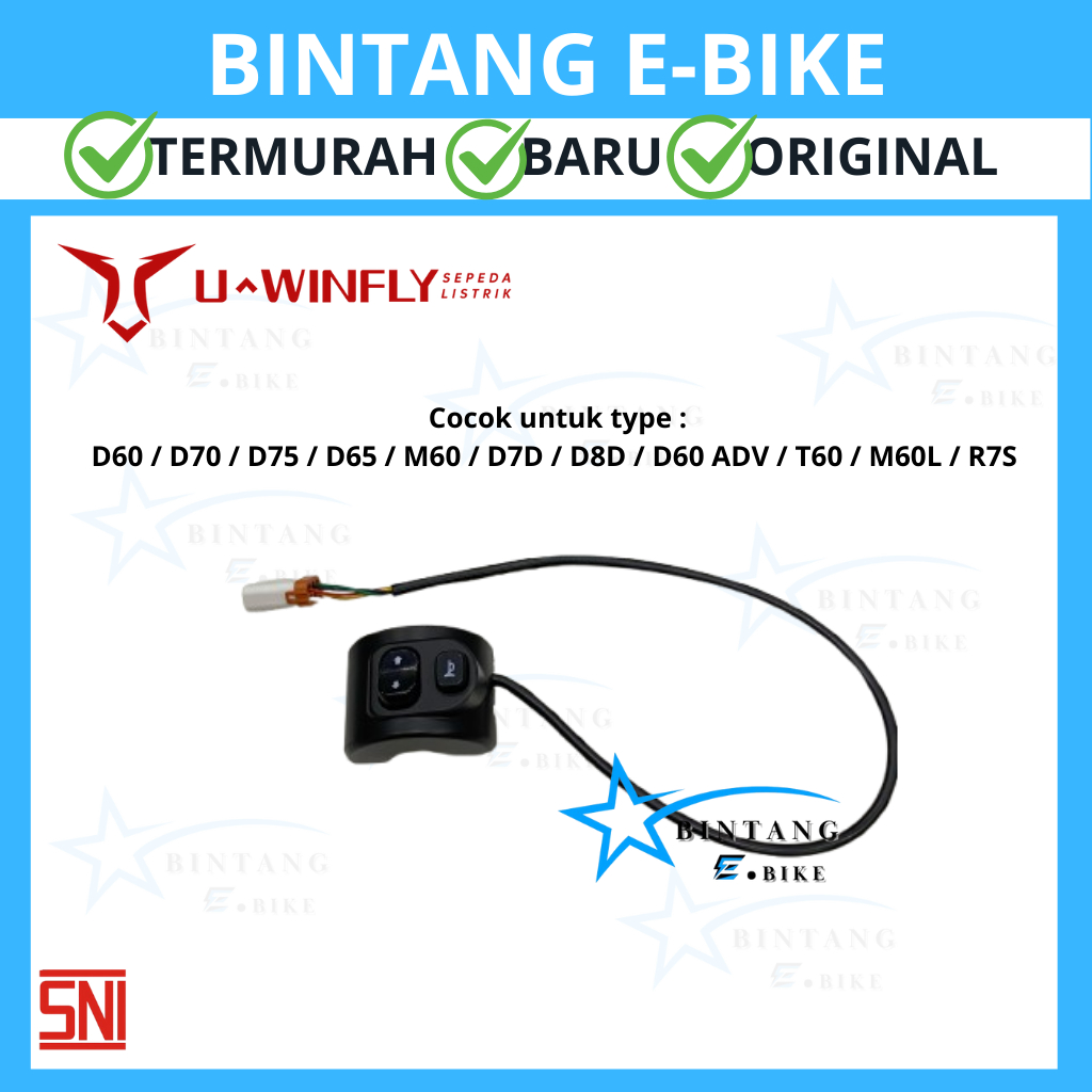 TOMBOL Uwinfly ที่ใส่สวิตช์ฮอร์นปุ่มไฟเลี้ยว / ไฟฟ้าจักรยานไฟเลี้ยว D60 / D65 / ADV / D70 / D75 / AD