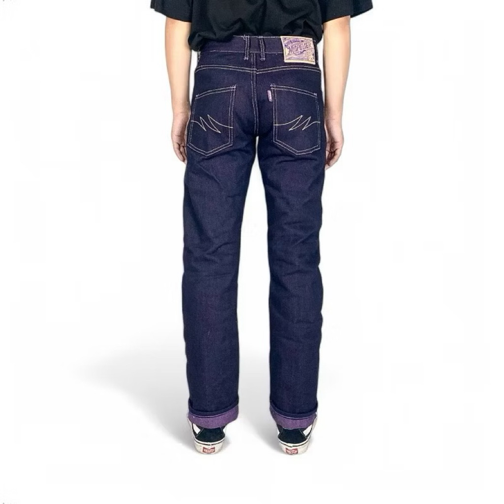 Midfielder denim - กางเกงยีนส์เดนิม wft x สีม่วง 16oz รุ่น prudent
