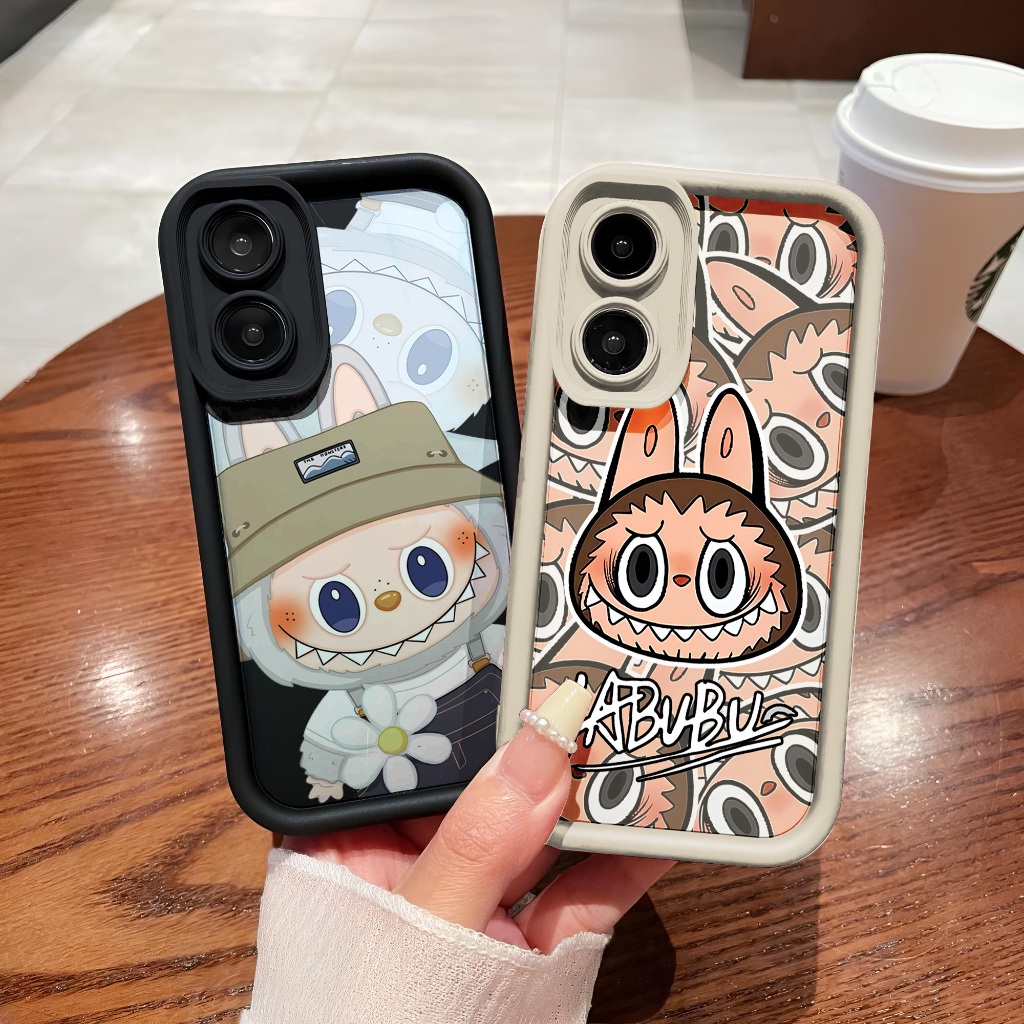 Softcase Procamera นูน Labubu สําหรับ Oppo A18/A38/A58 5G/A78 5G/A58 4G/A78 4G/A17/A17K/A16K/A16E/A5