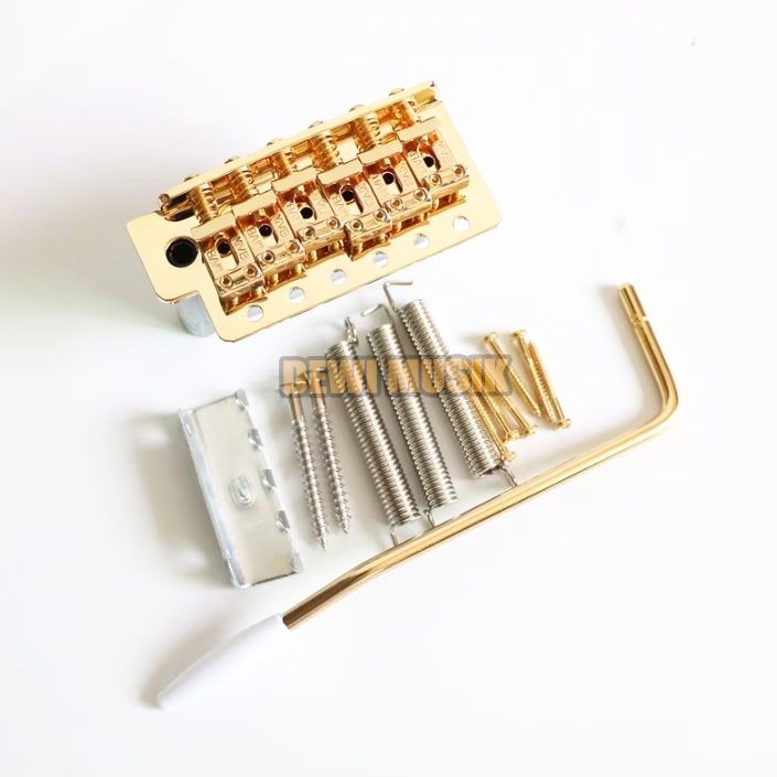 REMOLO SEMI UP DOWN GUITAR STRATOCASTER MVB KOREA GOLD COLOR AG999 / REMOLO BRIDGE GUITAR (SC3013)