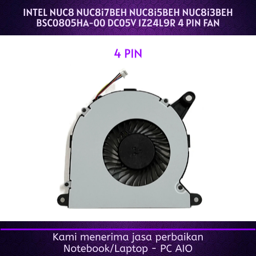 INTEL NUC8 NUC8i7BEH NUC8i5BEH NUC8i3BEH BSC0805HA-00 DC05V 1Z24L9R 4pin พัดลมคูลเลอร์