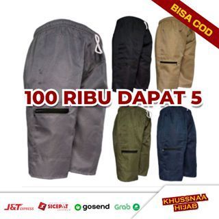 Celana 7/8 Dobel Mistak Harian Bapak-bapak Panjang Dibawah Lutut 7/8 3/4 Pria Dewasa