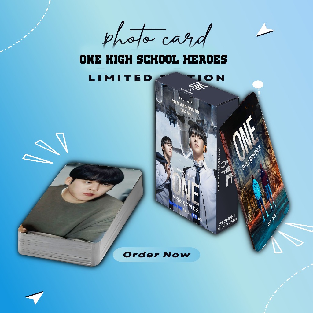 KDRAMA ONE HIGH SCHOOL HEROES PREMIUM PHOTOCARD SET 25 แผ่นฟรีกล่อง