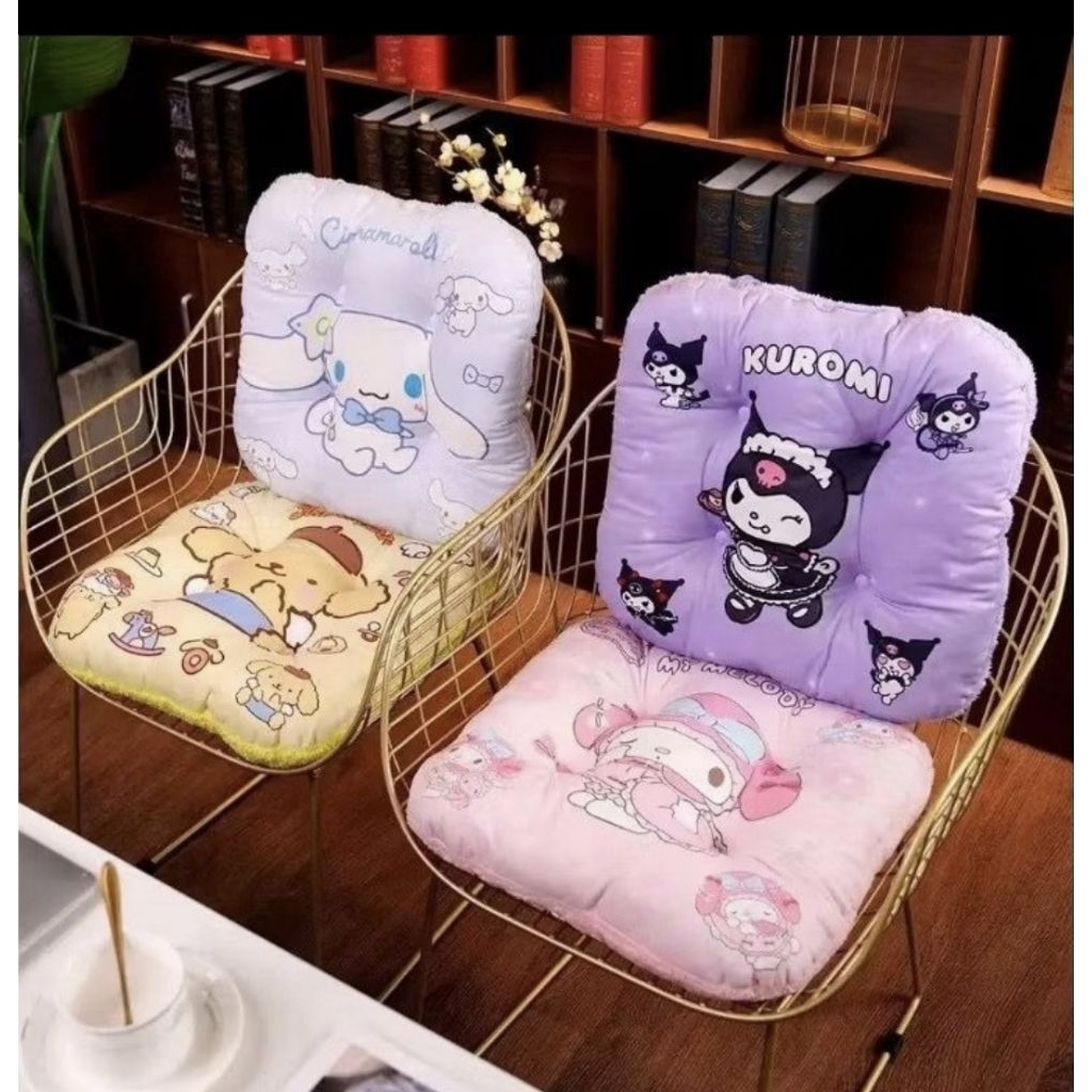 Kuromi Melody Cinamoroll Pompurin 3D เบาะโซฟา 40 ซม.นุ่มลื่นทํางานโซฟาเบาะ SNI