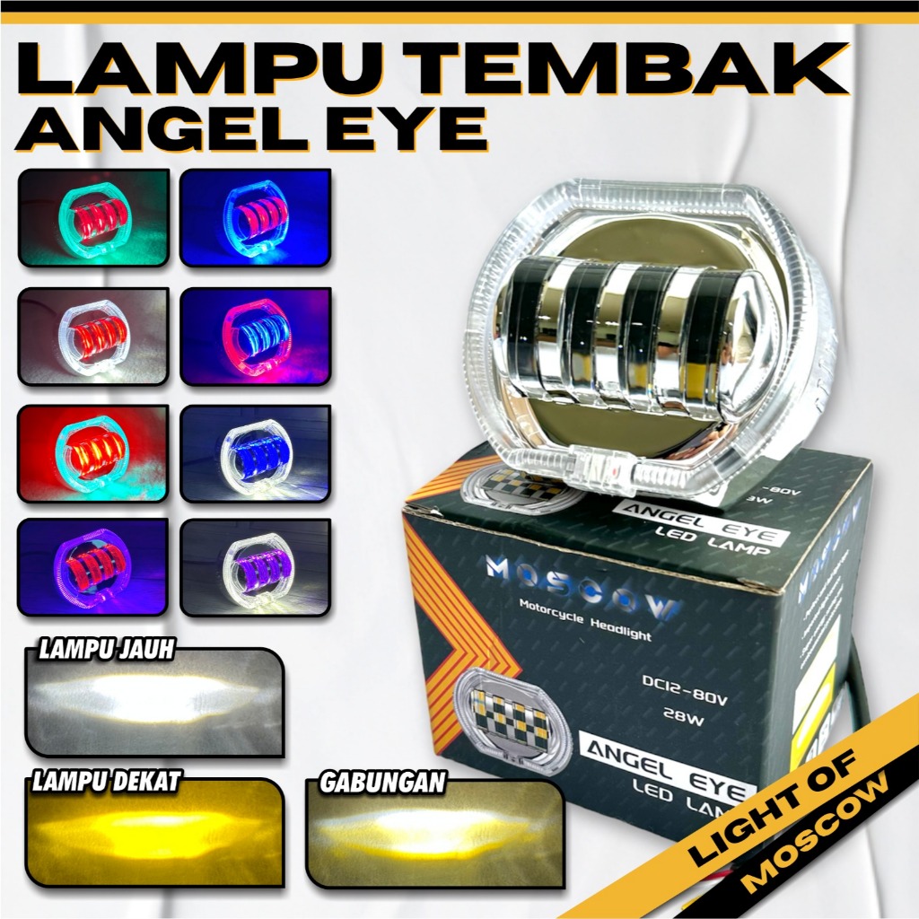 MATA ALA ALA 4 LED 8D BILED HEADLIGHT 4 เลนส์ 8D BILED PROJECTOR HEADLIGHT 4 EYES LENS PLUS RING SHR