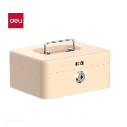 Deli Money Safe ET502 mini Safe Box กล่องเก็บเงินสีทอง