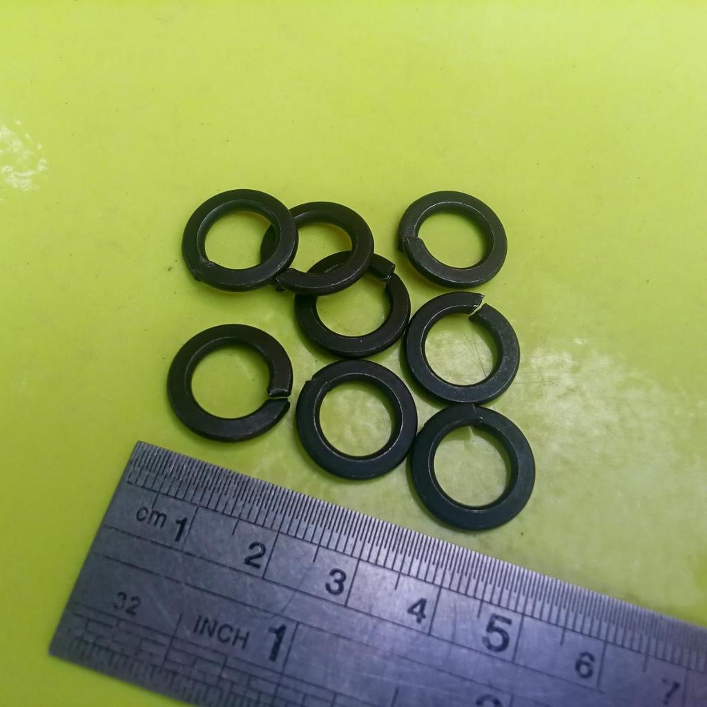 M10 STEEL SPRING RING / 17 KEY BOLT RING / M10 STEEL SPRING RING RING RING / สีดํา M10 VER RING / M1