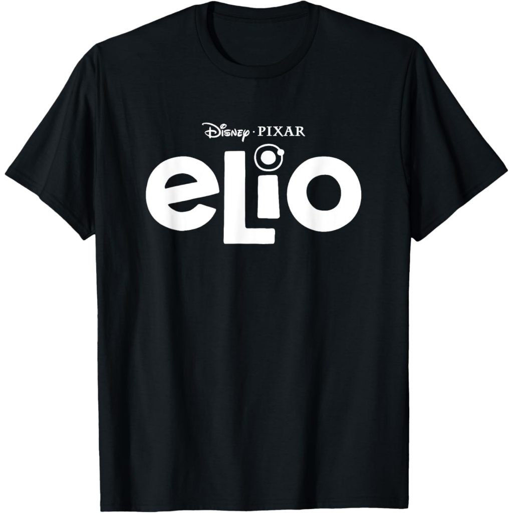 เสื้อยืดเด็กและผู้ใหญ่ของ Ambe 24s Disney และ Pixar Collects Elio เสื้อยืดโลโก้ชื่อภาพยนตร์อย่างเป็น