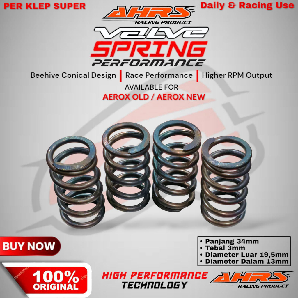 AHRS วาล์ว SPRING AEROX OLD / AEROX NEW NMAX LEXI R15 V3 VVA SUPER AHRS RACING VALVE SPRING ORIGINAL
