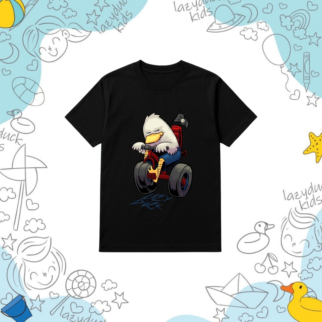 LAZYDUCK KIDS - เสื้อยืด DISTRO สําหรับ BOYS / GIRLS AGED 1-10 ปี TSHIRT KIDS CYCLE