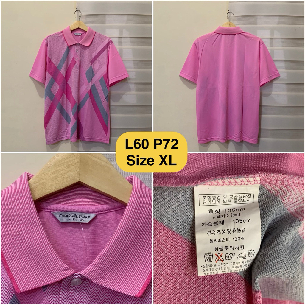 เสื้อโปโลสีชมพู Omar Sharif ดั้งเดิม