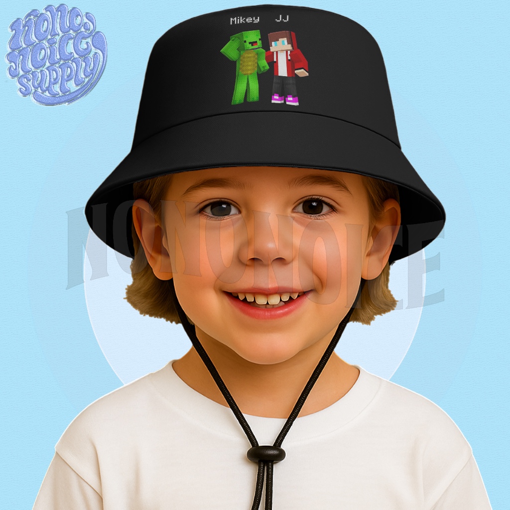 Jj Mikey Minecraft Kids Hat / Minecraft Jj Mikey Kids Bucket Hat ชื่อฟรี
