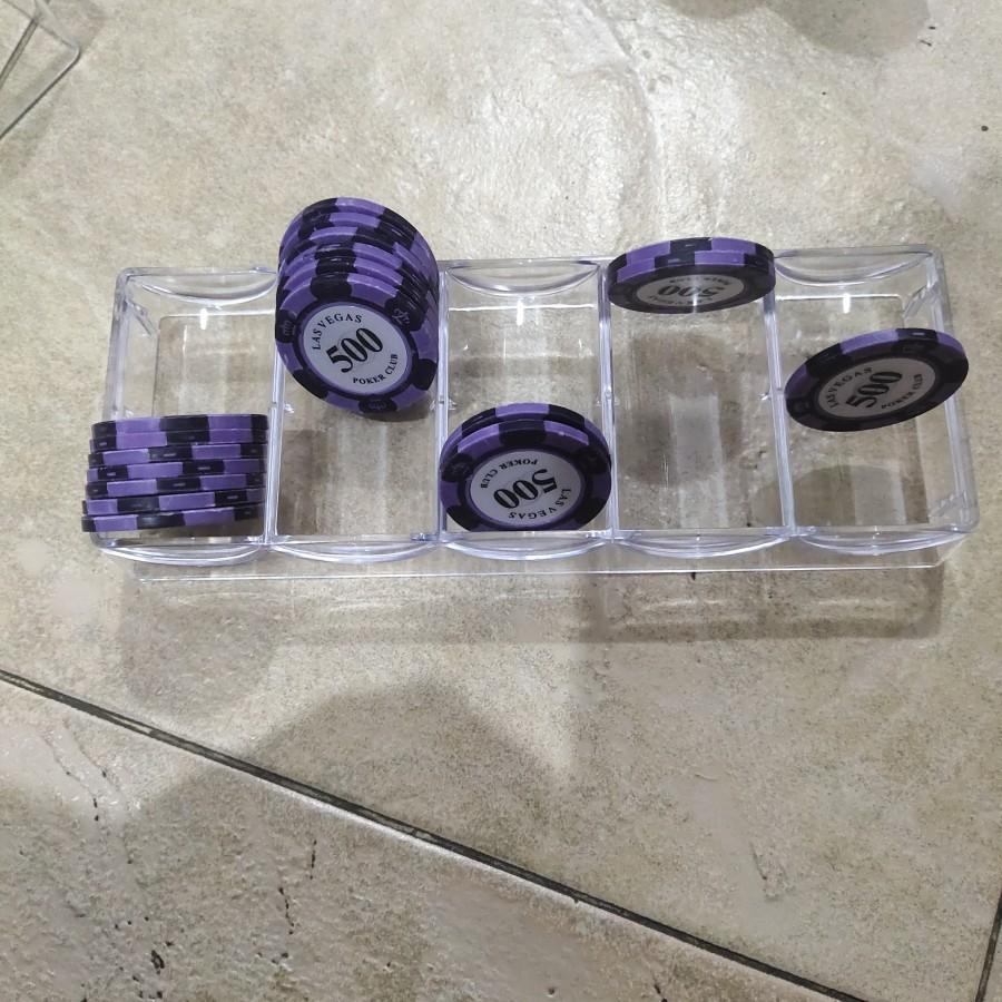 Katarrat Texas Holdem Poker Holdem Coin ชุดกล่องอะคริลิค