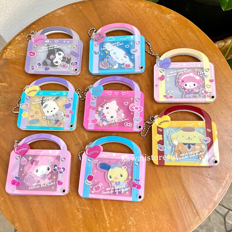 GANTUNGAN Sanrio พวงกุญแจอะคริลิคพวงกุญแจ Melody Kuromi Hellokitty Cinnamorol Pochacco คอลเลกชันน่ารักของขวัญที่ไม่ซ้ํากัน