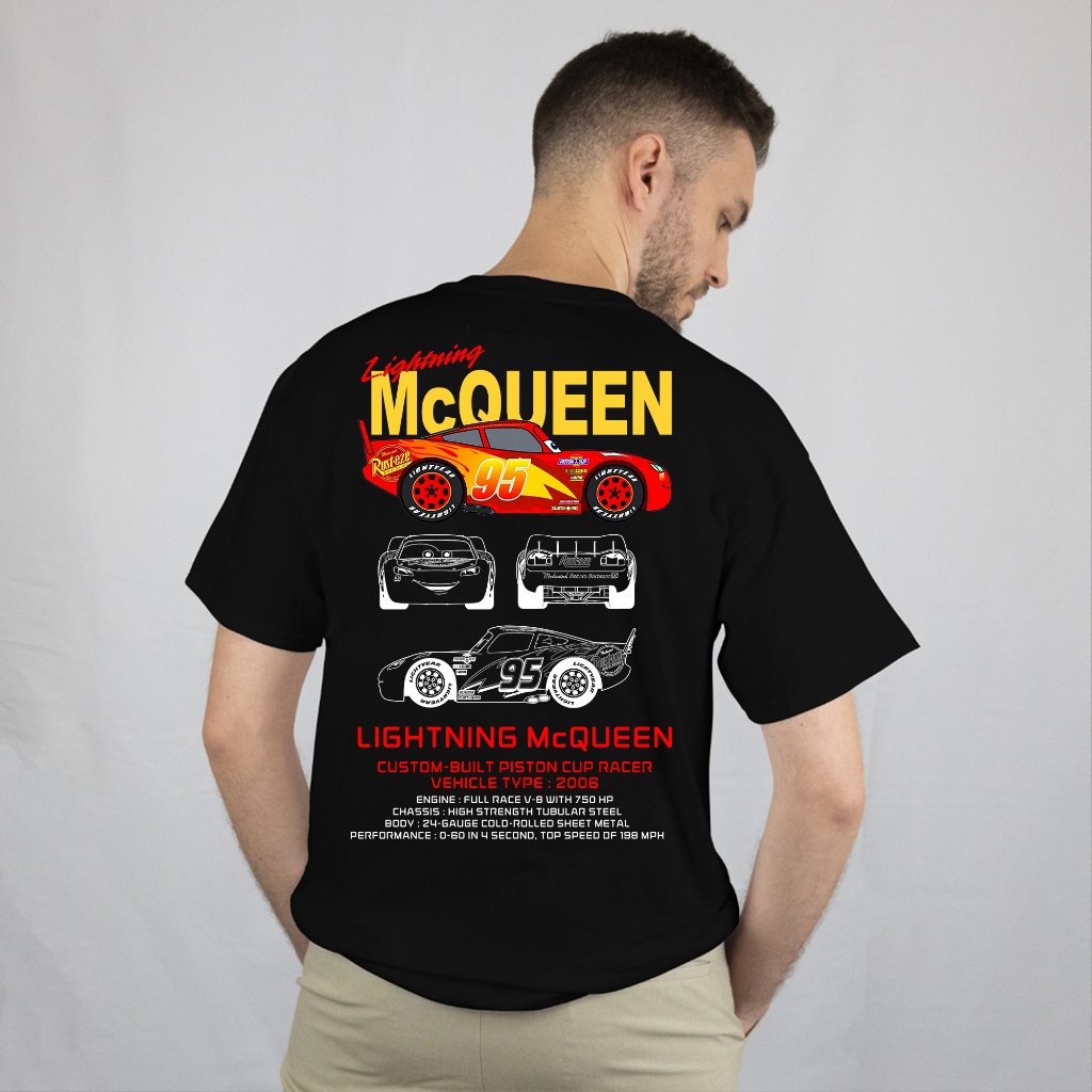 เสื้อยืดติดรถยนต์ KATUN McQueen เสื้อ McQueen วัสดุผ้าฝ้ายระดับพรีเมียม