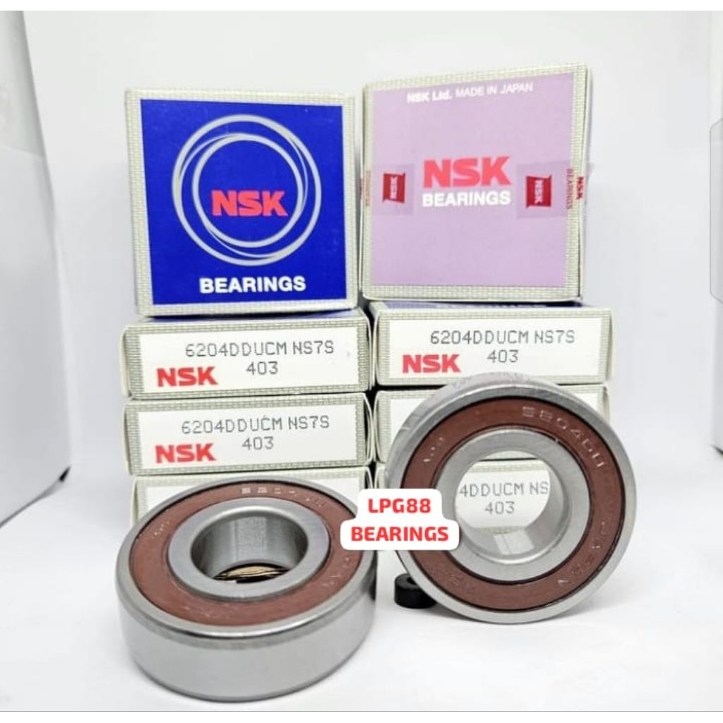BEARING 6204 DDCUM NSK RUBBER COVER 6204 2RS NSK