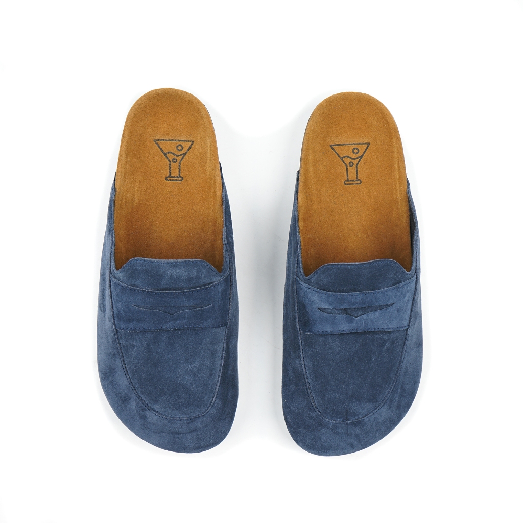 HOT DEALS รองเท้าแตะลําลองผู้ชายหนังแท้ Suede Buston Slip On Alkaf Series Iqlab Footwear