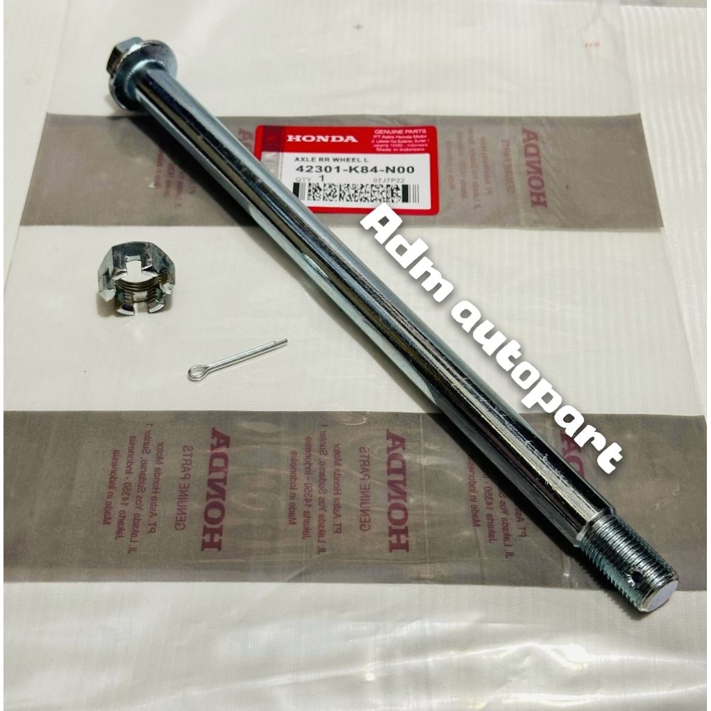 LOKAL REAR AXLE 17MM X 290MM + BAUD NUT K84-N00 CRF150L CRF150, ต้นฉบับท้องถิ่น
