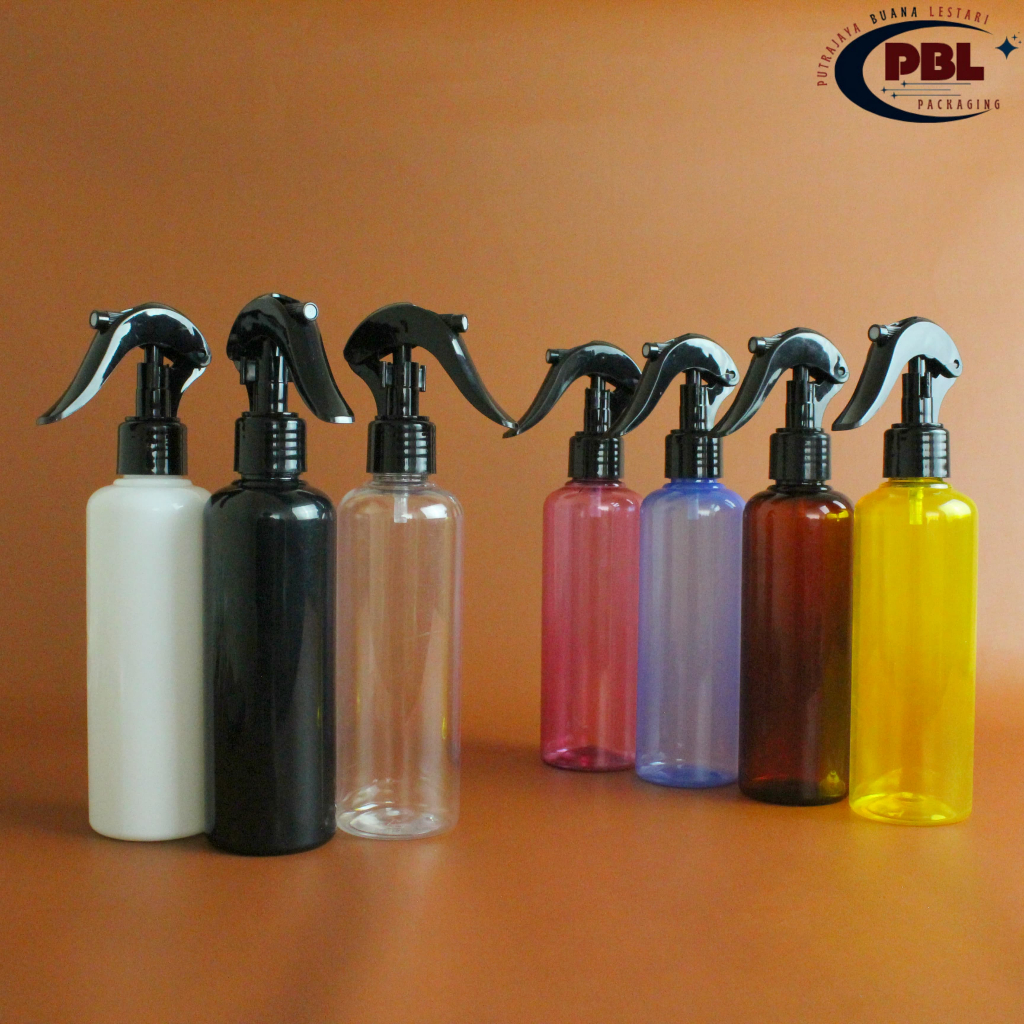 ขวดสเปรย์ทริกเกอร์สัตว์เลี้ยงขนาด 250 มล. ตัวแปรสี - สีดํา ITD Trigger Cap คอ 24 / 250 มล. ขวดทริกเก