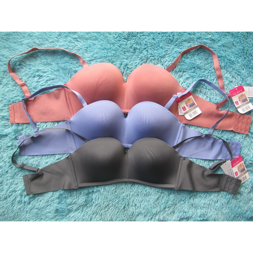 [TKPD3] FELANCY BRA 071-01275 275 WIRELESS BRA WITH SEAMLESS FOAM BRA SIZE 34B (B75) 36B (B80)