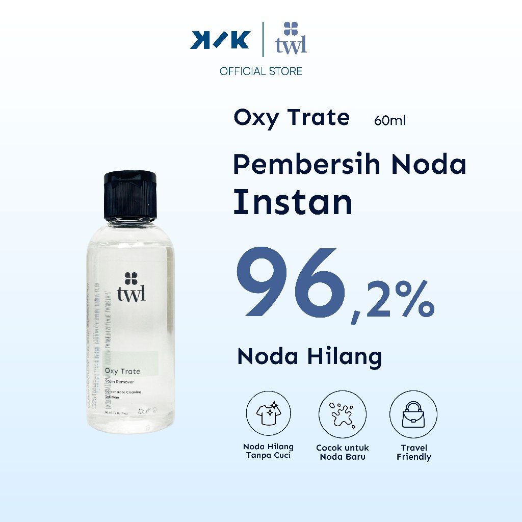 TWL Oxy Trate น้ํายาขจัดคราบผ้า - น้ํายาทําความสะอาดสูตรเข้มข้น 60ml