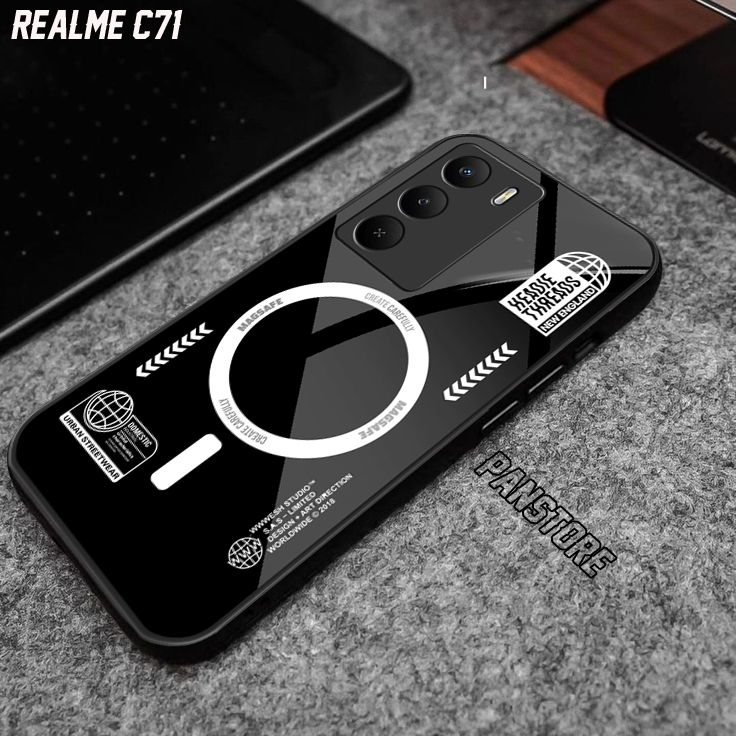 Softcase Glossy Glass Realme C71 เคสโทรศัพท์มือถือ HP อุปกรณ์เสริม Realme C71 Panstore เคสโทรศัพท์มื