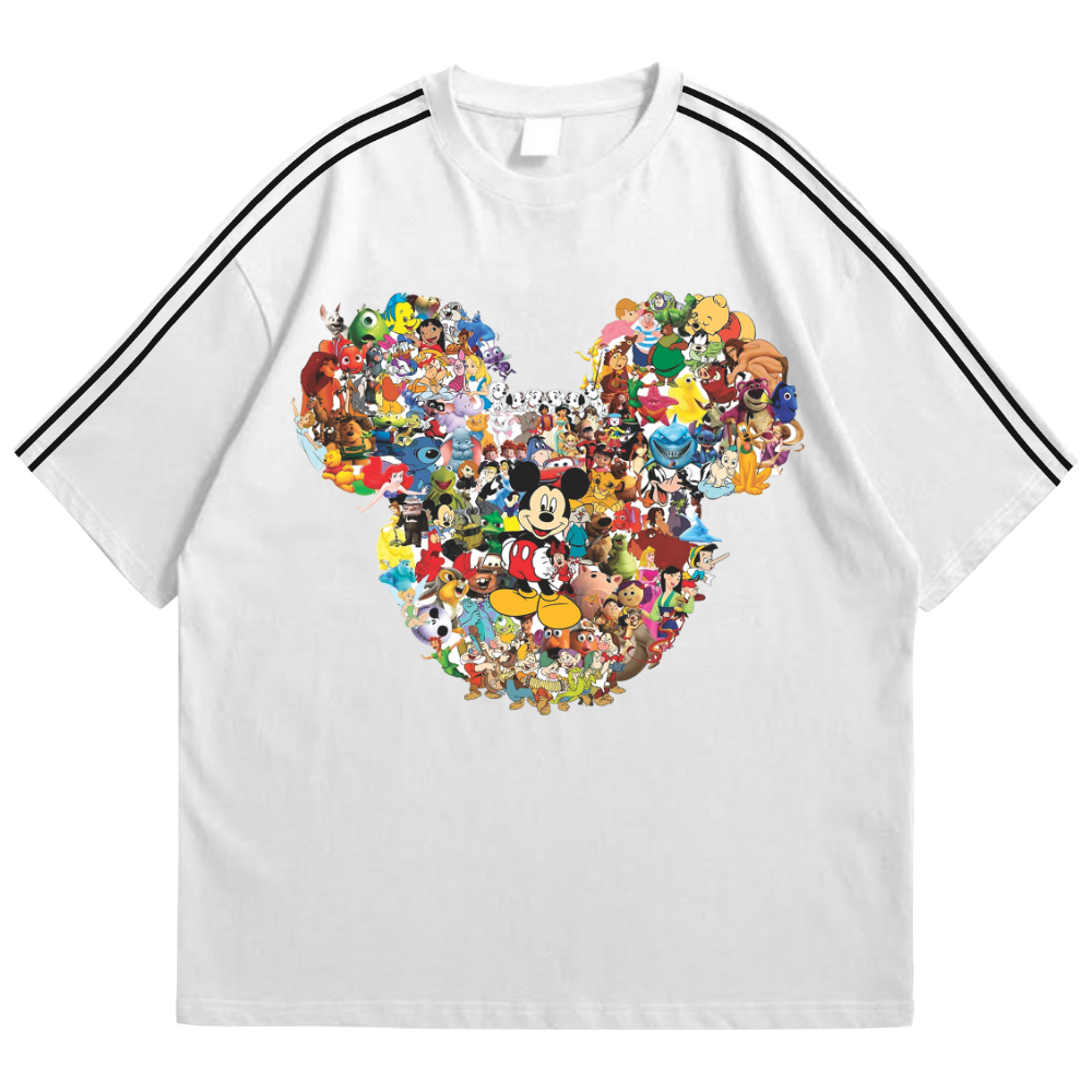 Lover Shop Womens Striped MK GROUP Oversize Short Sleeve Korean Style T-Shirt Top