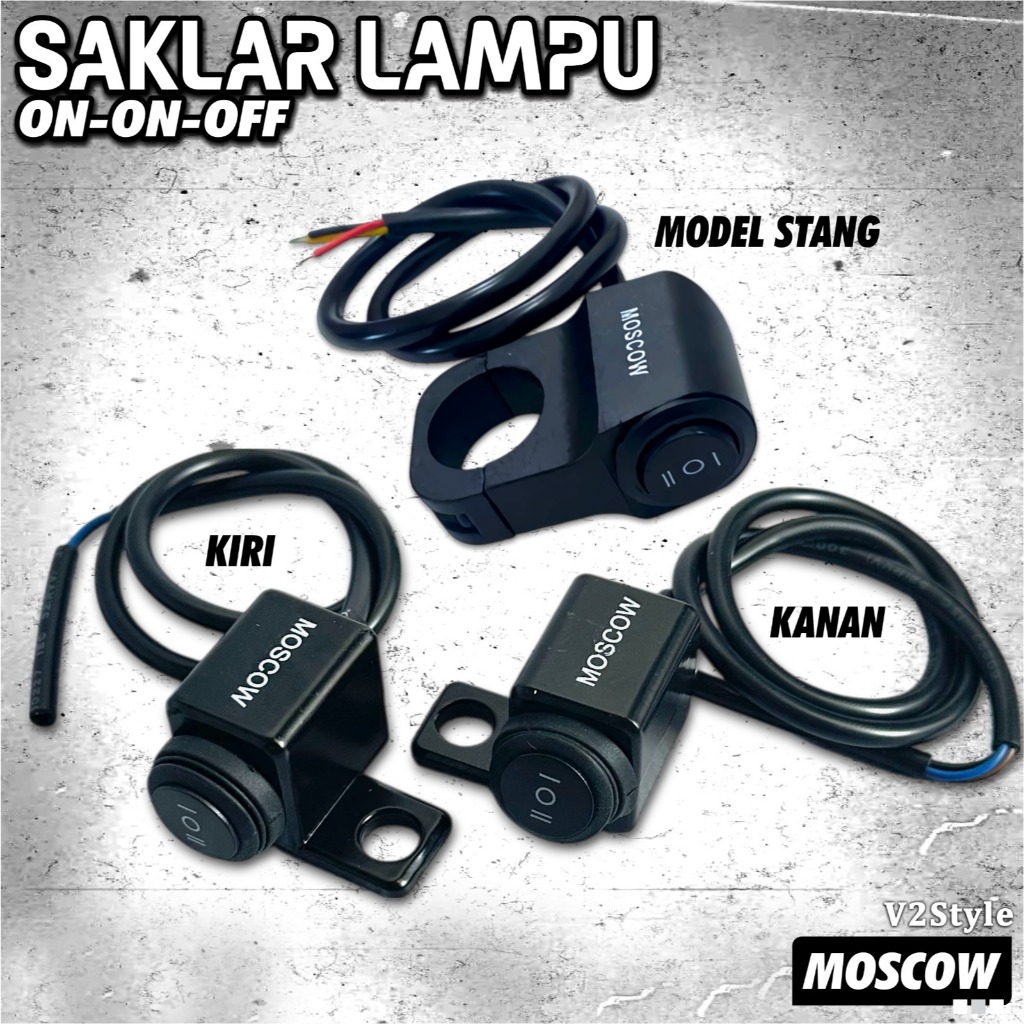 TOMBOL สวิตช์ไฟมอเตอร์ไซค์ MIRROR ON OFF HANDLEBAR กันน้ํา UNIVERSAL LED BUTTON FAR NEAR SWITCH ON/OFF SWITCH WILLWOOD FULL PREMIUM IRON HIGH NEAR LIGHT กลมบนกระจก LED รุ่น ต่ําต่ํา