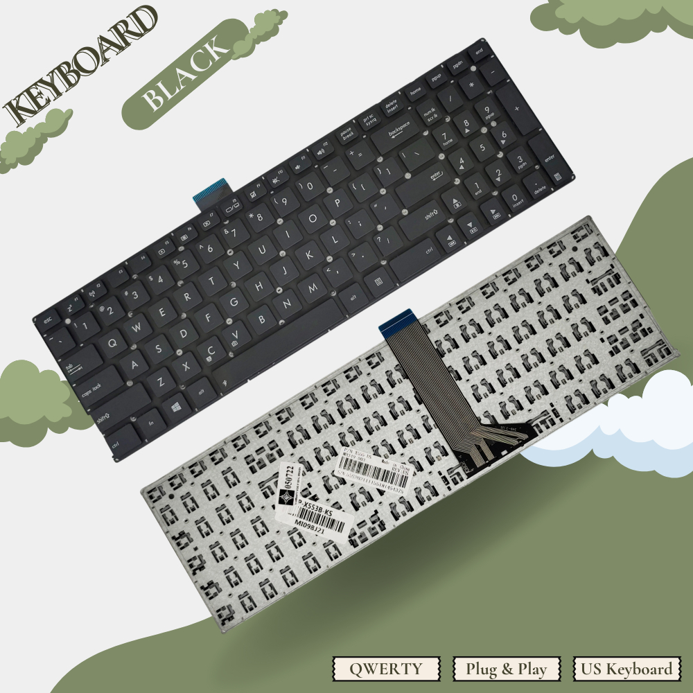 คีย์บอร์ดคุณภาพดีที่สุด Asus A555 A555L A555LA A555LB A555LN A555LF - รับประกัน