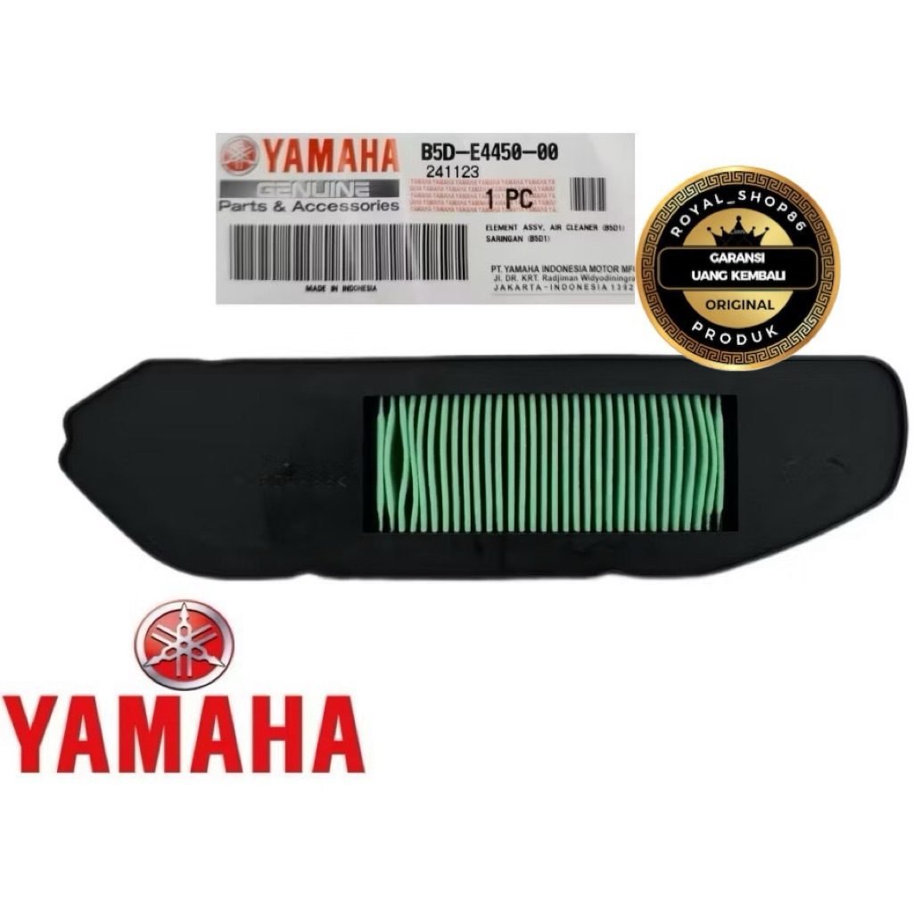 YGP AIR FILTER B5D YAMAHA FREEGO GEAR 125 B5D-E4450-00 ของแท้ PART ORIGINAL
