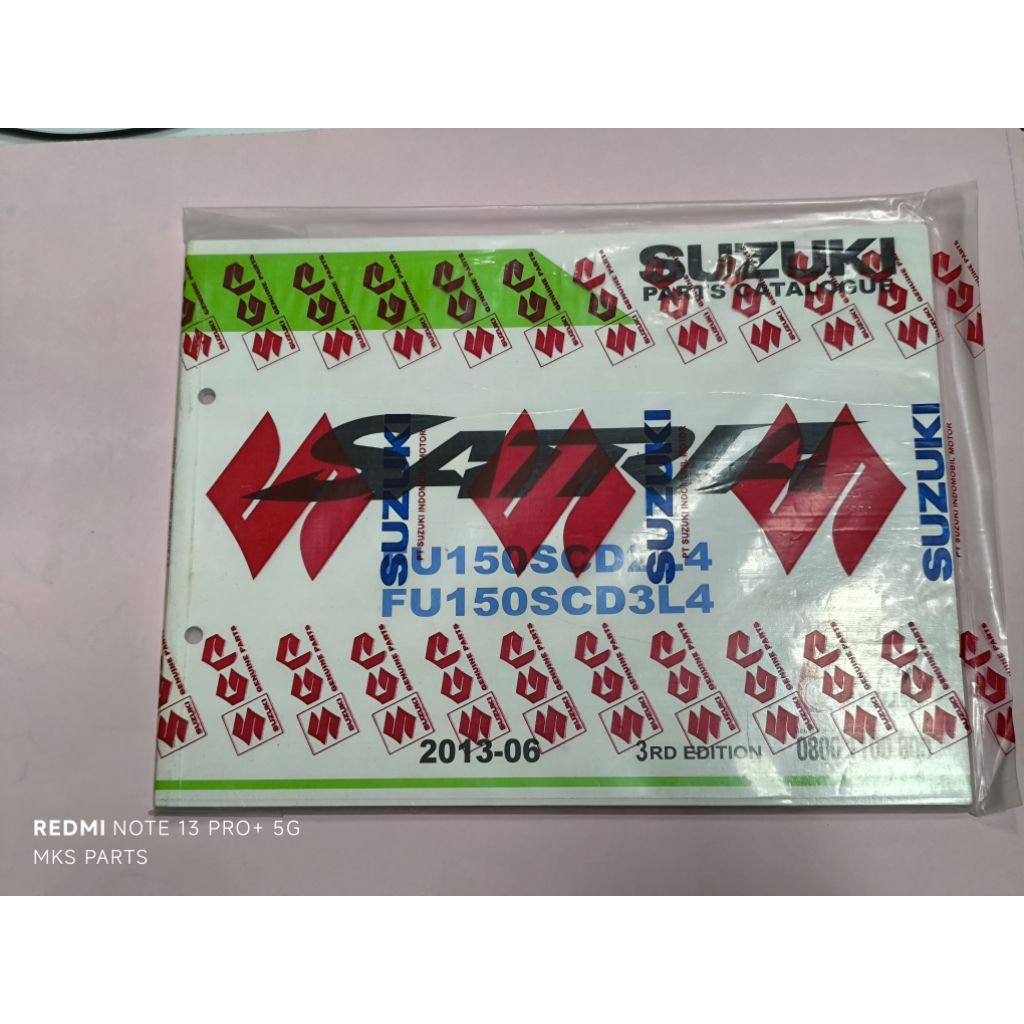 Original Suzuki Satria FU150 คาร์บูเรเตอร์ Kataloq Part Book SGP 9900BB25G60N000
