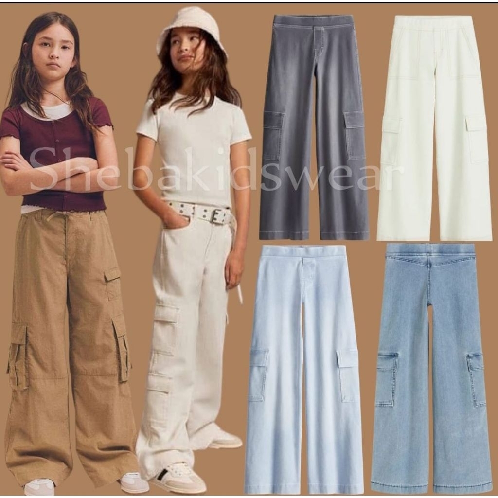 HM กางเกงคาร์โก้เด็กผู้หญิง