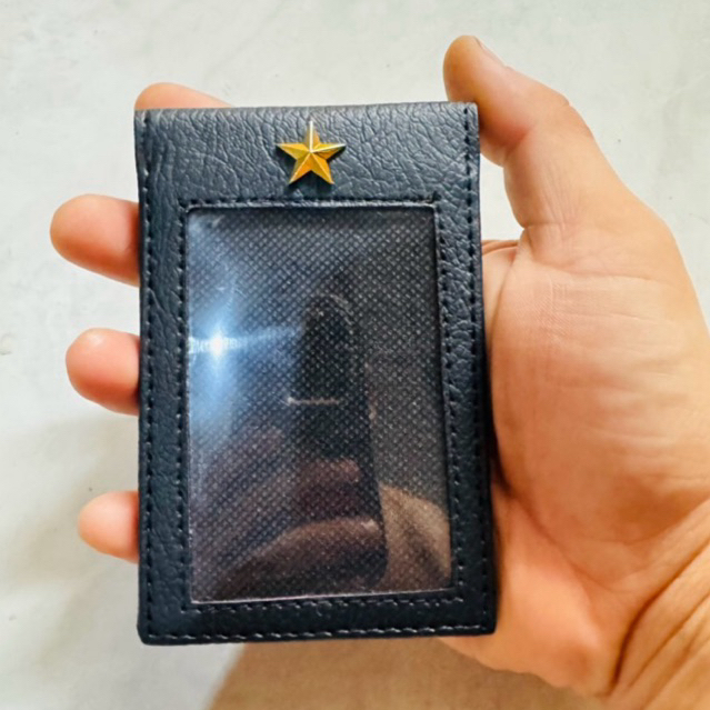 กระเป๋า ID Card Wallet Magnetic Card 2 ด้าน Star Logo Wallet Magnetic Star Card Holder