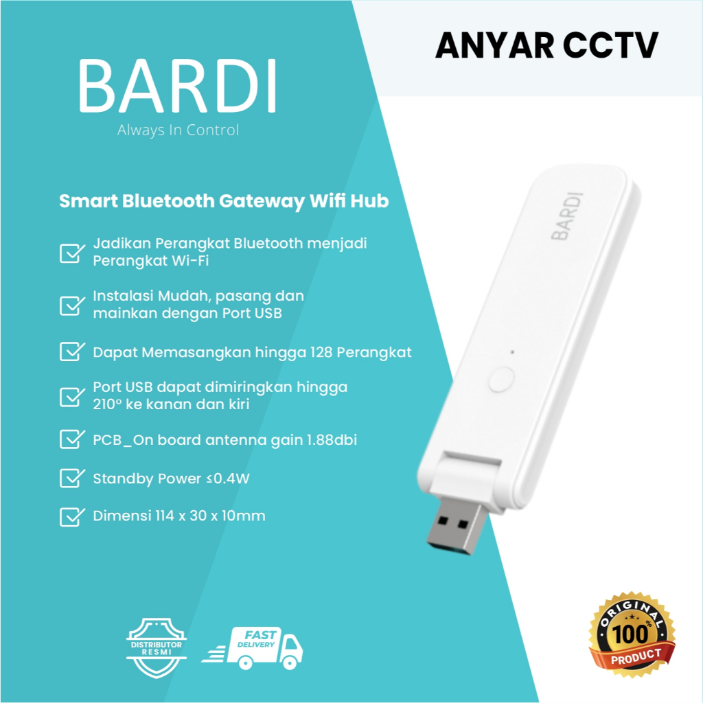 BARDI สมาร์ทบลูทูธเกตเวย์ WIFI HUB