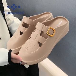 Comanier Sepatu Sandal Wanita Wedges Sandal Cewek Karet Premium Ringan Empuk Terbaru 2025