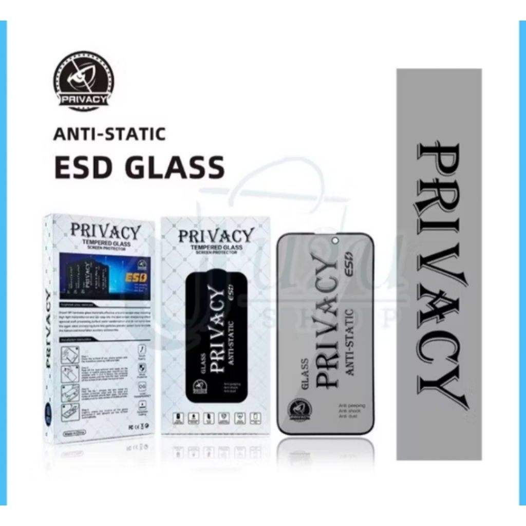 กระจกนิรภัย Antistatic Anti Static SPY ESD Privacy Glass VIVO Y51A VIVO Y51-2020 VIVO Y51 2020 FULL 