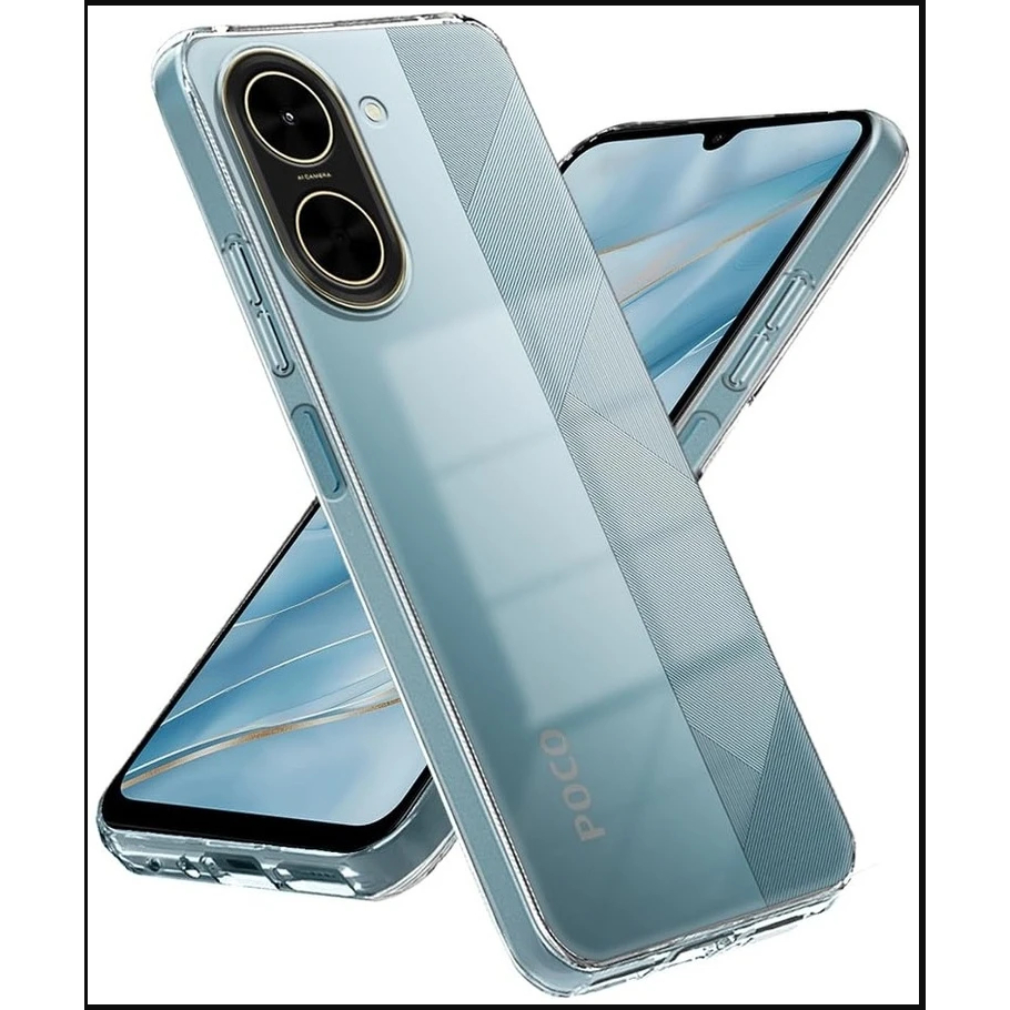 Poco C71 C75 C85 C65 C40 ถุงลมนิรภัยเคสใส Softcase