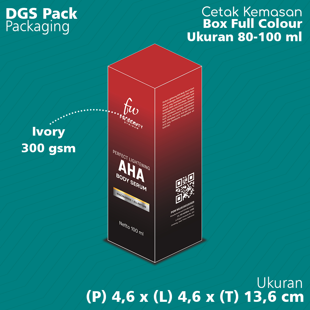 กล่องโลโก้ Full Color/Own แบบกําหนดเอง Size L x W x H = 4.6 x 13.6 ซม.