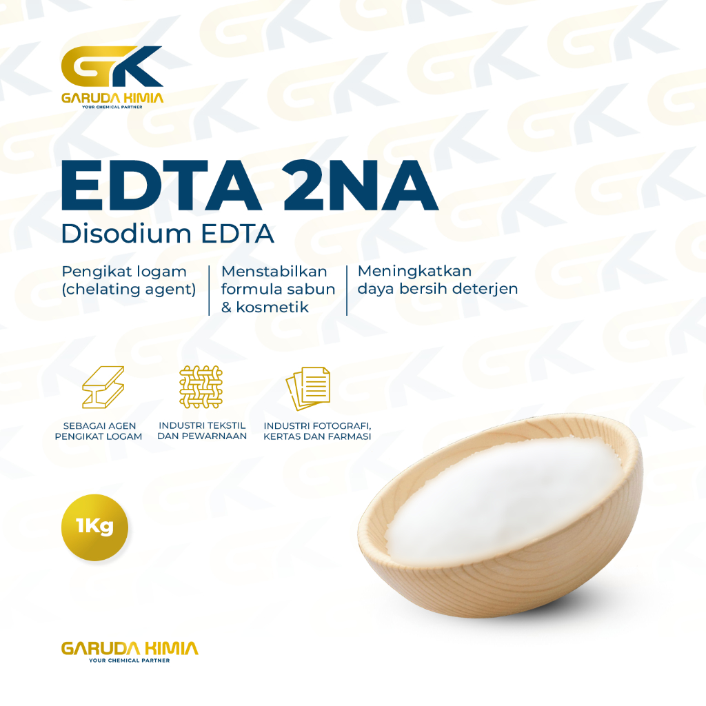 Edta 2NA 1kg / Disodium EDTA / Ethenetinatetraacetic acid didium / Disodium ethylenediaminatetraacet