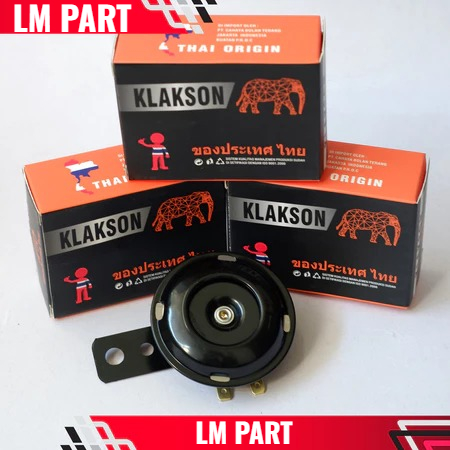 THAI ORIGIN GAJAH 12V แตรมอเตอร์ไซค์มาตรฐานรถจักรยานยนต์ทั้งหมด / สากล